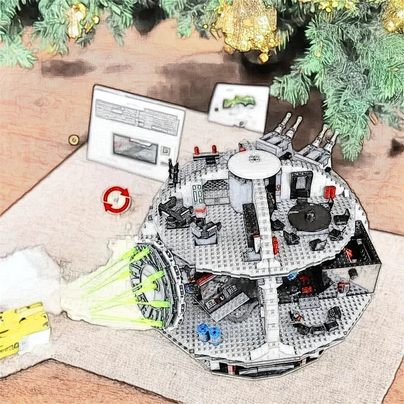 2026 NEW Bricks Great Ultimate UCS Galacy Empire Masterpiece Death Star Battle III Station Model Birthday Gift