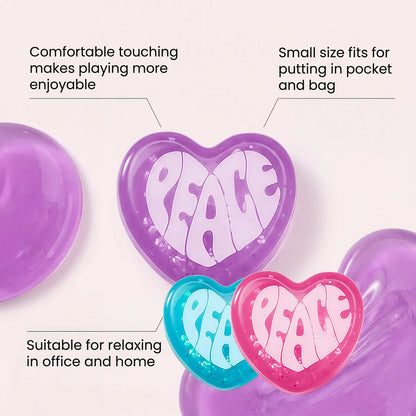 【In Stock】Needoh Heart Squishy Toy Blind Box Cute Heart Shape Stress Relief Soft Slow Rebound Fun Portable Toy Surprise Toy Gift