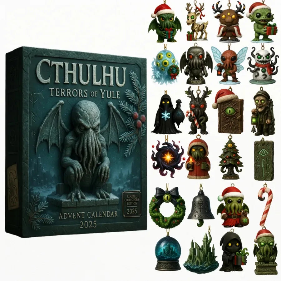 Christmas Decoration 2025  Cthulhu: Terrors of Yule – Advent Calendar : Coastal Holiday Decor Calendario Adviento Elf Gift