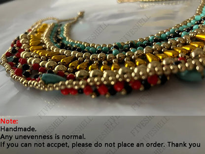 Cosplay Women Cleopatra Costume Egyptian Collar Necklace Design Costume Accessories Halloween