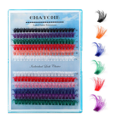 DIY Lash clusters set Colour Manga Eyelashes Extensions False eyelash bundle natural Fluffy Lashes Halloween cosplay makeups