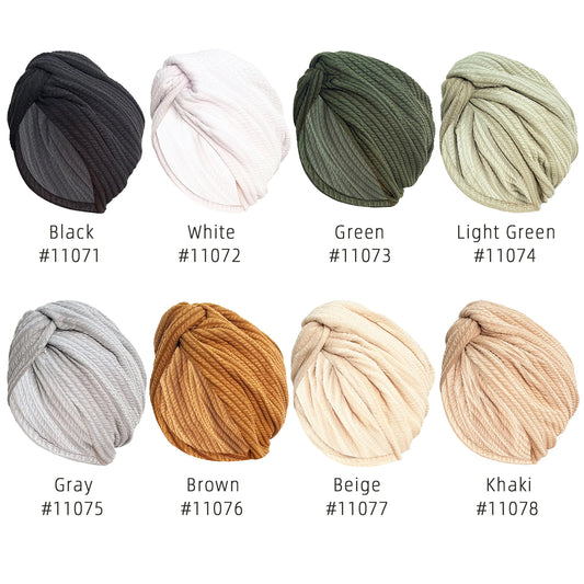 Women's Fashion Knitted Cross Turban Hat Bohemian Knitted Cross Wrap Hat Indian Hat Turban Hat