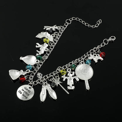 Fashion The Wizard of OZ Bracelet Kawaii Shell Magic Wand Charms Bangle Trendy Jewelry for Women Cartoon Party Gifts Accessories