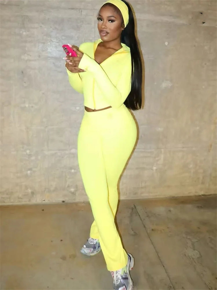 2025 Fall Casual Tracksuits Women Sets Long Sleeve Top Pants Streetwear Sports Three 3 Piece Matching Sets Outfits With Headband