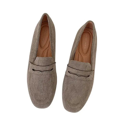 2022 New Women Flat Shoes Woman Loafers Spring Autumn Casual Suede Slip on Woman Shoe Comfortable Lightweight Shoe Mujer Sapato