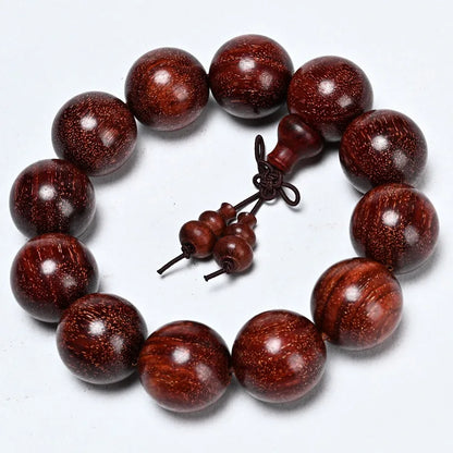 African Lobular Red Sandalwood Beads Zambia Red Sandalwood Hand String 8mm 108 Rosary Beads Men's and Women's Bracelet Wholesale