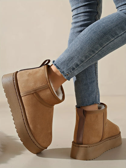 Warm Winter Snow Boots - Cozy, Thick-Soled & Unisex for Indoor Outdoor Comfort.