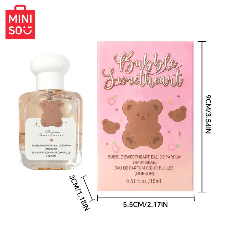 MINISO BUBBLE SWEETHEART Women Perfume Original Luxury Floral Eau De Parfum Designer Fragrance For Woman Body Spray 15ML