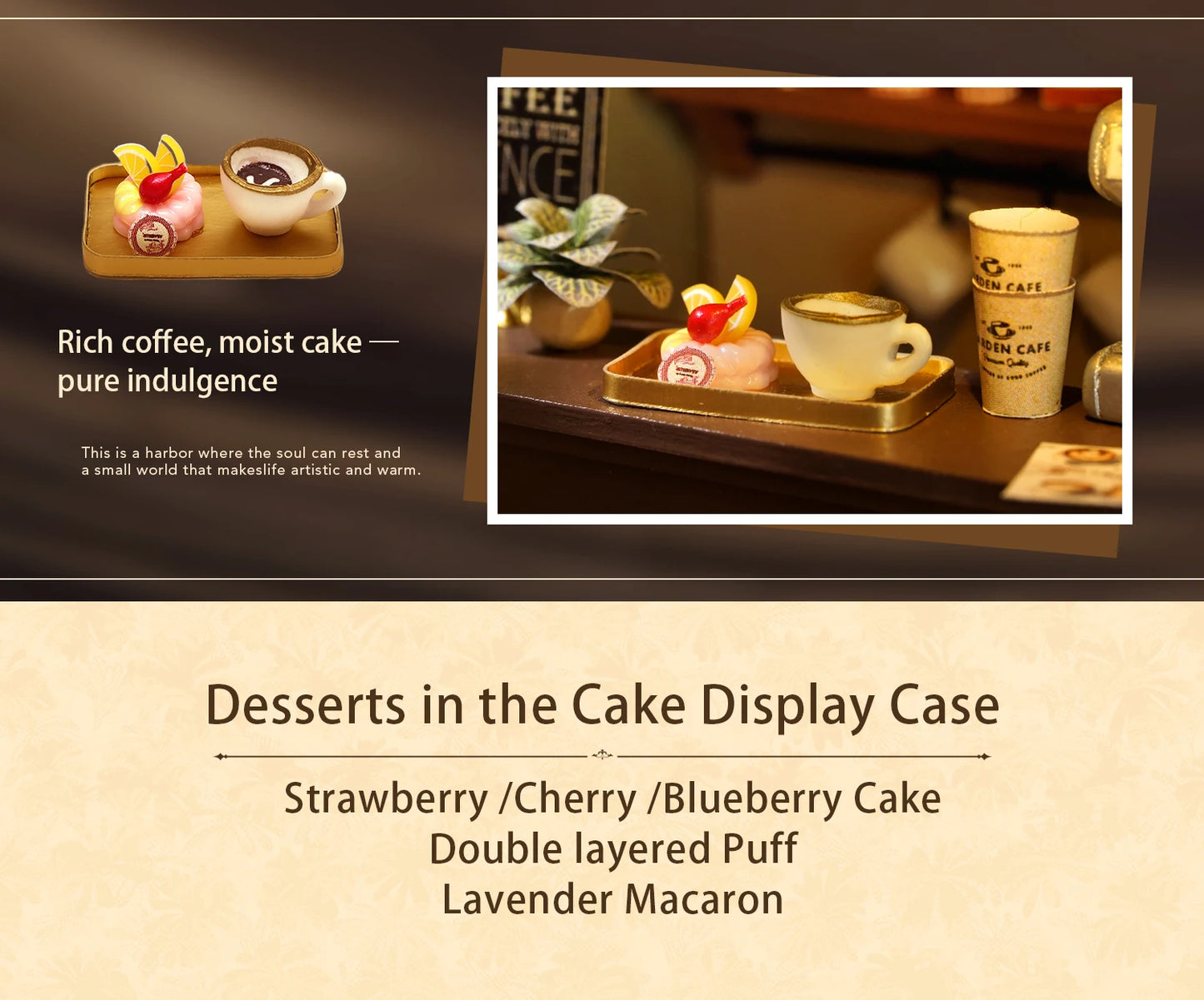 Handmade Wooden Miniature Doll House Kit 3D Puzzle Assembled Building Model Kit With LED Light DollHouses Toy For Christmas Gift