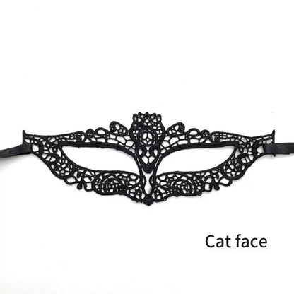 EtherealBe Women's Black Lace Masquerade Mask
