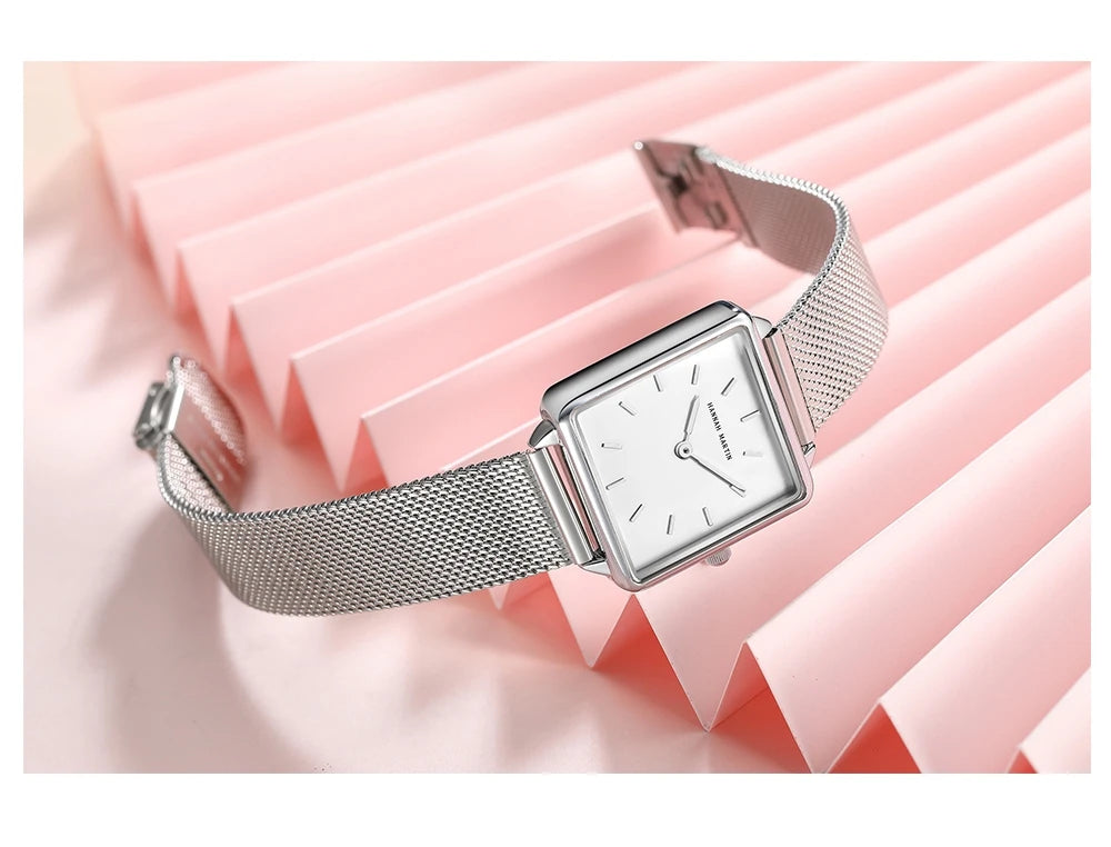Simple Design Stainless Steel Strap Quartz Machine Core 3ATM Waterproof Wrist Watch Multifunctional Dropshipping Women's Watches