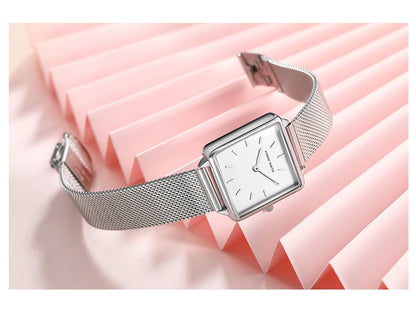 Simple Design Stainless Steel Strap Quartz Machine Core 3ATM Waterproof Wrist Watch Multifunctional Dropshipping Women's Watches