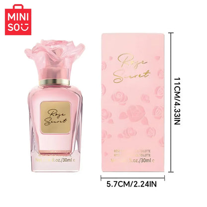 MINISO ROSE SECRET Women Perfume Original Luxury Floral Fruity Eau De Toilette Designer Fragrance For Woman Body Spray 30ml