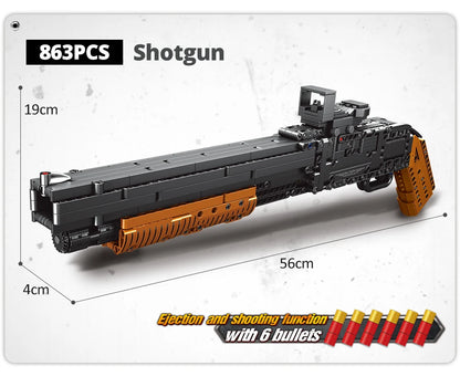 ZKZC WW2 Military Weapon Shotgun Sniper Rifle Assault Rifle Building Block City Police Pistol Brick Children Toys Gifts
