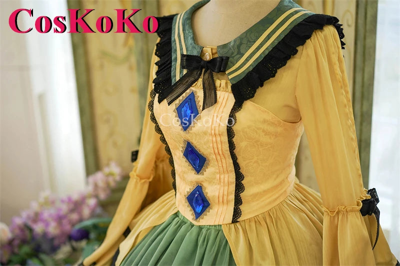 CosKoKo Komeiji Koishi Cosplay Touhou Project Costume Elegant Gorgeous Sweet Formal Dress Halloween Party Role Play Clothing New
