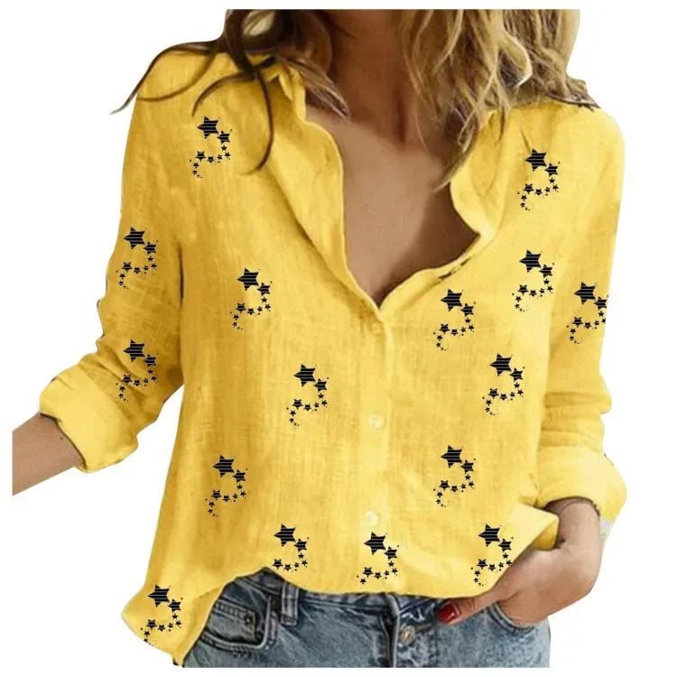 Vintage Cotton Linen Blouse Shirt Top Blusa Feminina Roupas Long Sleeve Female Casual Quality Spring Autumn Shirt Women Tops