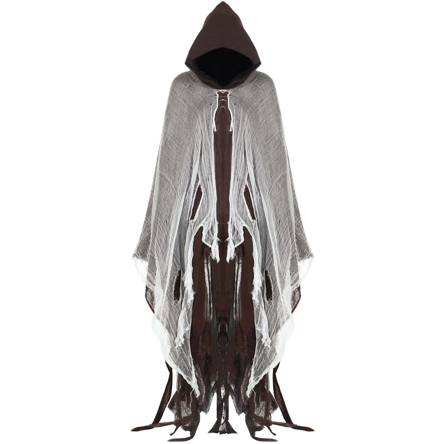 Ghost Dementors Cosplay Costume Unisex Gothic Horror Zombie Vampires Hooded Capes Day Of The Dead Party Props Cloaks
