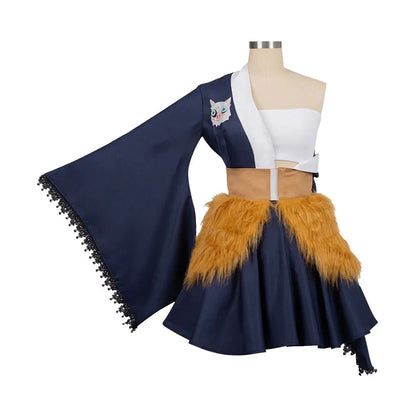Anime Hashibira Inosuke Cosplay Halloween Costumes for Women Costumes Dress Play Clothing Uniform Vestido Suit Role