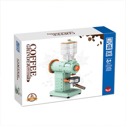 Classic Creative Coffee Machine Mini Diamond Model Building Blocks MOC Construction Bricks Collection Toy Children Xmas Gift