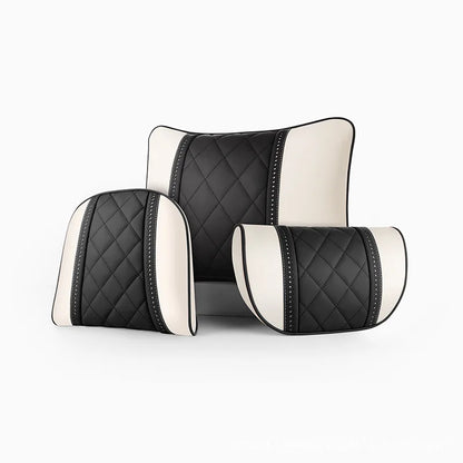 NAPPA Leather Car Seat Rest Cushion Headrest Car Neck Pillows For Mercedes Benz Maybach S-Class Headrest Lumbar Pillow Support S