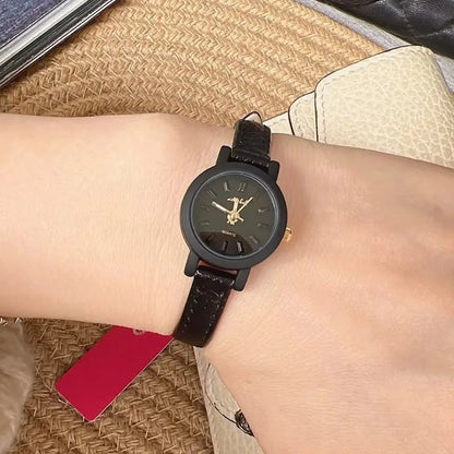New popular women's watches candy colored  Genuine Leather  belts Girl cute lady watches student watches small round
