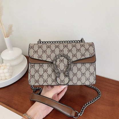 Fashion Popular Women's Bag Trend Brand Retro Chain Shoulder Bag High Quality Ladies Crossbody Bag Designer Luxury Handbag