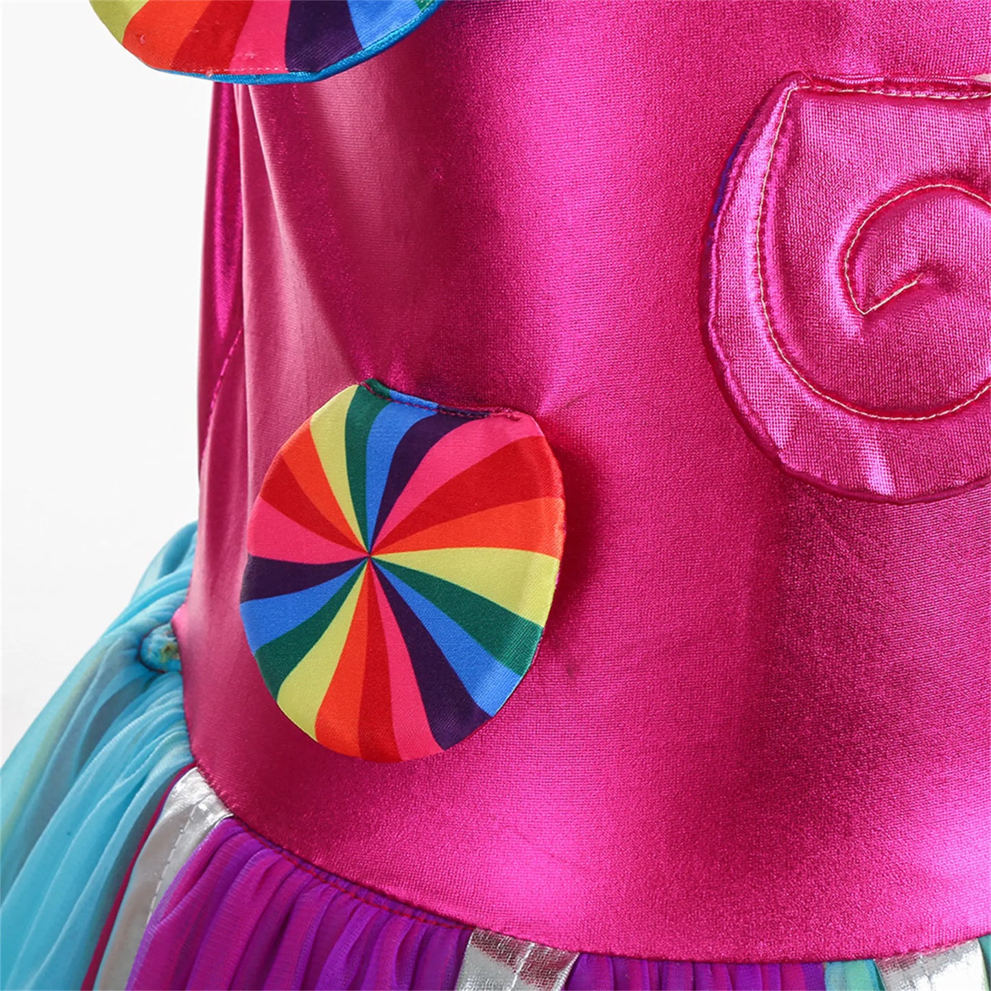 Delicate Princess Lollipop Fairy Costume Girls Halloween Candy Role Play Dress up Kid Carnival Purim Party Cute Vestidos Rainbow