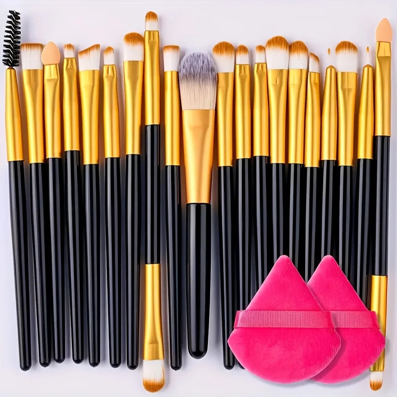 8/22/34Pcs Makeup Brush Set Portable Soft Eyeshadow Brushes Powder Foundation Brush Multipurpose Blending Cosmetic Beauty Tool