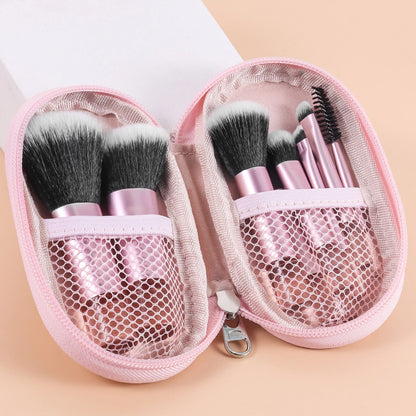 10 color Mini makeup brush Travel portable Makeup Tool Makeup Puff - Palm Brush Professional Makeup tool set Christmas gift