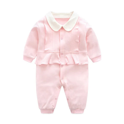 Baby Jumpsuit Newborn Clothes Pure Pajamas Spring Autumn and Winter Sets Boys and Girls Jumpsuit Climbing