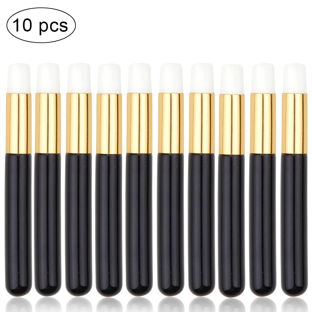 EtherealBe 10 Pcs Makeup Brush Set for Eyelash Care with Soft and Smooth Bristles