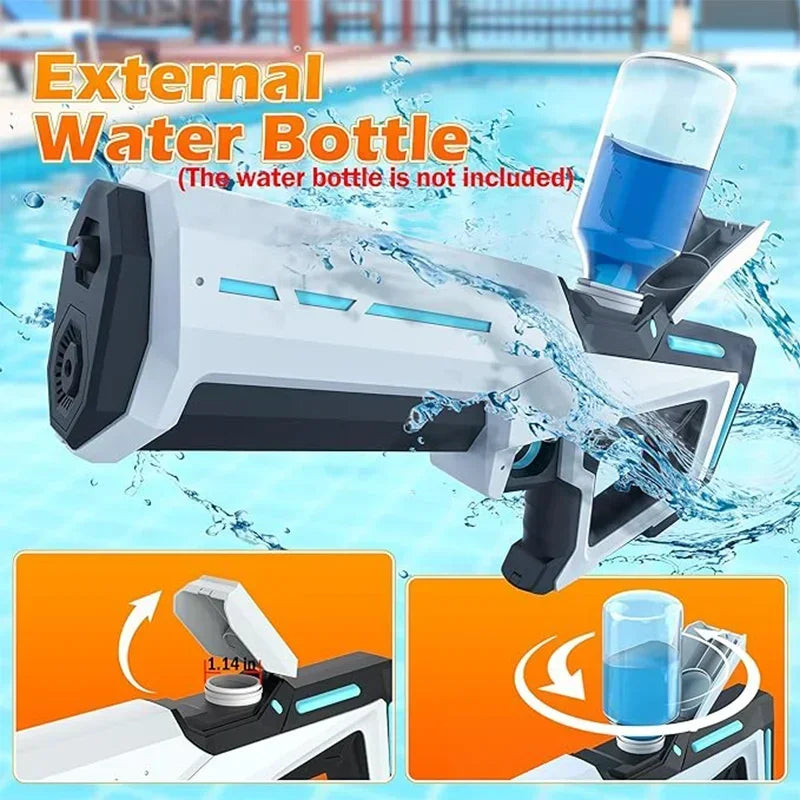 Kids Electric Water Gun Toys Summer Outdoor Beach Battle Game Full Induction Absorb Water Spray Guns for Children Gift