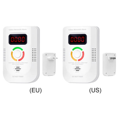 Plug-in Combustible Gas Leak Detector Monitor Sound Light Warning CO Leak Detector Combustible Gas Smoke Alarm for Kitchen Home