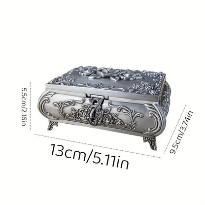 1pc Creative Jewelry Storage Box, High-end Large Capacity Jewelry Box, Three-dimensional Lock Buckle Jewelry Box, Art Box