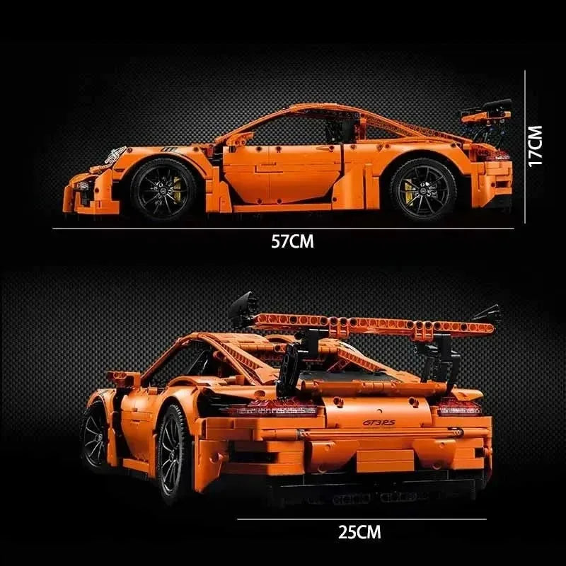 MINISO MOC Technical Brick Orange Super SportsCar Model Compatible 42056 Building Blocks Kid Educational Toy Birthdays Gifts Set