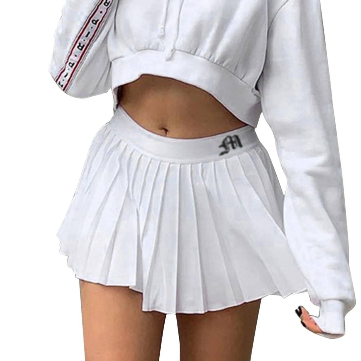 Solid Mini Pleated Skirt For Women Korean Preppy Style Student Uniform Fashion A-Line Skirts Y2K Clothes Tennis Skirt Faldas