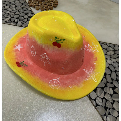 EtherealBe Halloween Cowboy Hat for Adults - Spooky Style