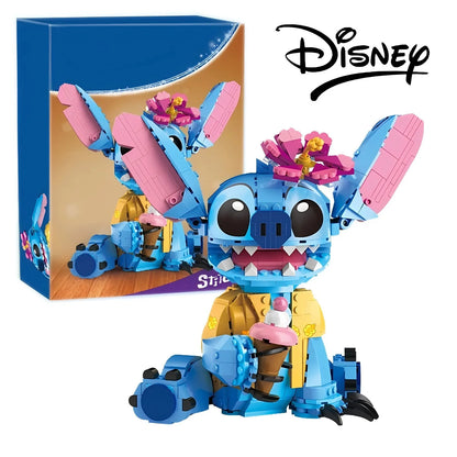 Disney Stitch Angel CP Building Blocks 2025-Large Piece Cartoon Toys Moving Ears Kids Assembly Birthday Gift for Boys Girls