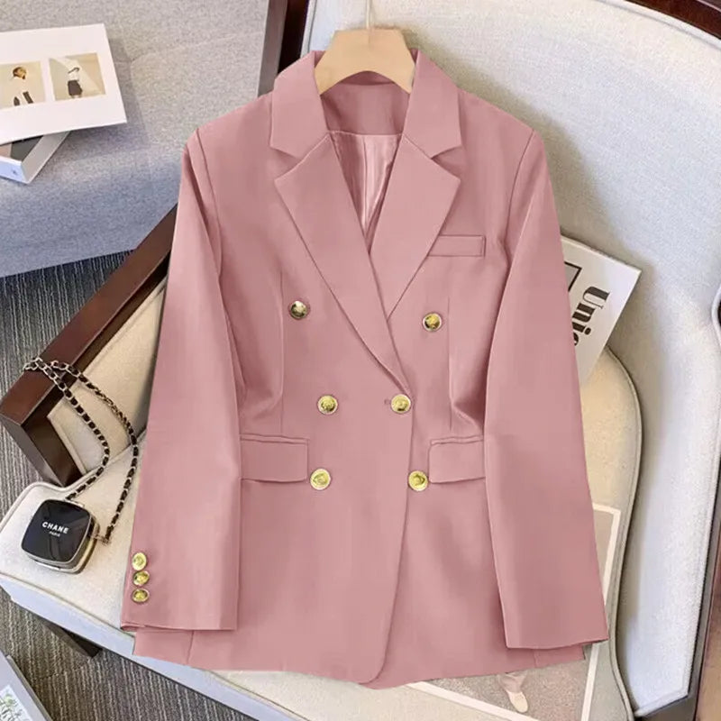 Women's Fashion Spring Autumn Jacket Chic Elegant Casual Sports Female Suit Coat Korean Jacket Women Blazers Outerwear pant