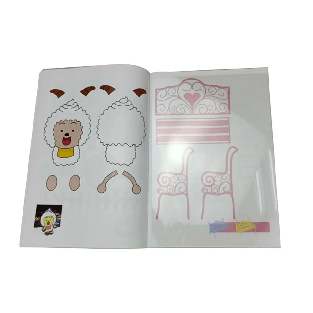 3D Printing Pen Drawing Book Reusable Colorful 22/40 Patterns Thick Paper Clear Plate Painting Template for 3D Pen Kid Gifts
