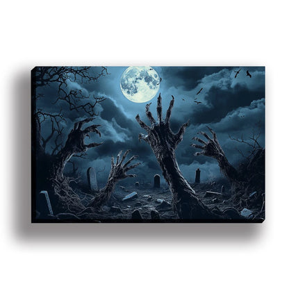 Frameless oil painting, bizarre horror art painting, suitable for living room and dining room wall decoration of home and offi