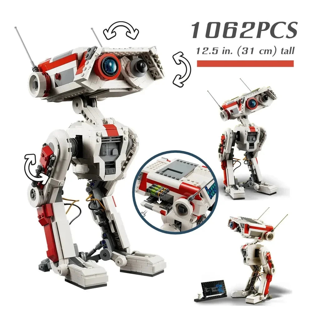 Star Movie Bricks 1062pcs Fallen Order BD-1 Intelligent Technical Robots 75335 Building Blocks Toys For Children Christmas Gift