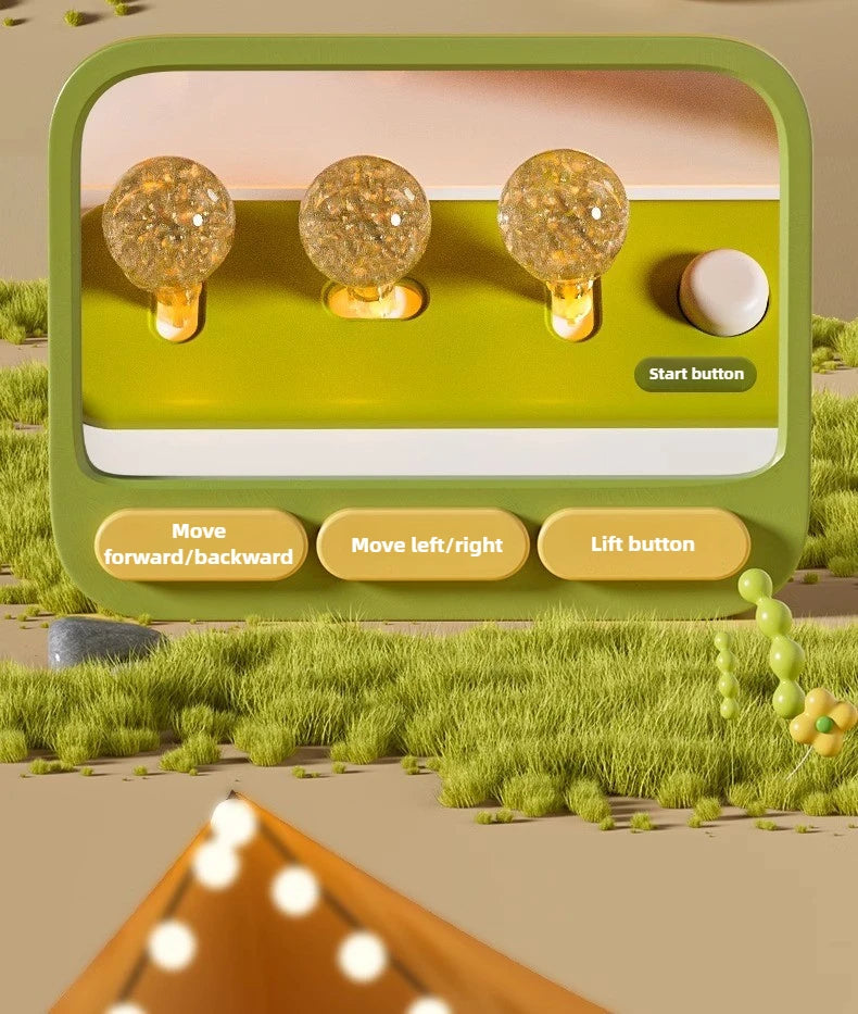 Children Mini Claw Machine Toy DIY Coin Operated Play Game Electric Clip Doll Arcade Machine Kids Interactive Toy Christmas Gift