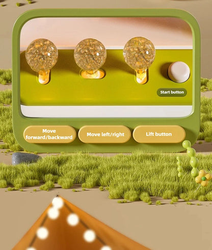 Children Mini Claw Machine Toy DIY Coin Operated Play Game Electric Clip Doll Arcade Machine Kids Interactive Toy Christmas Gift