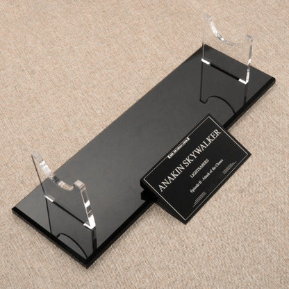 LUKE Anakin Darth Vader Obiwan Lightsaber collection display stand saber nameplate acrylic material