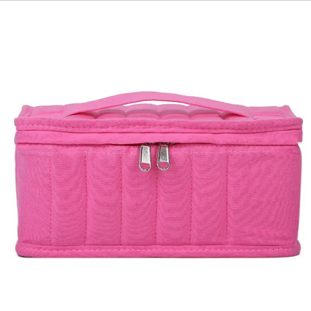 Essential Oil Case 38 Bottles 5ML10ML15ML Perfume Oil Essential Oil Box Travel Portable Carrying Holder Nail Polish Storage Bag