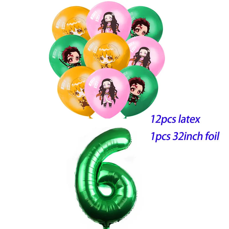 Anima Demon Slayer Party Decoration Supplies