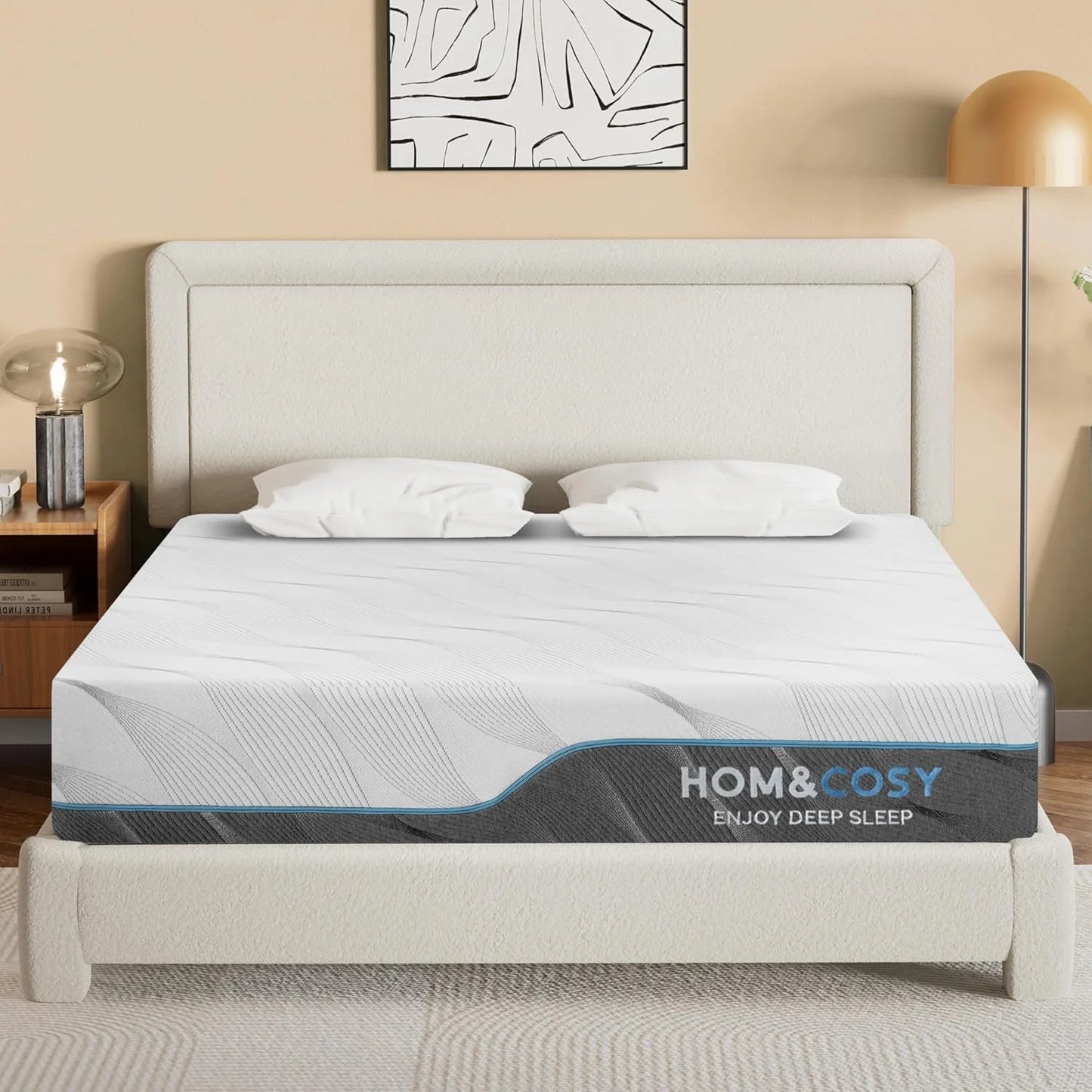EtherealBe queen size flippable mattress for back pain offering comfort and support for a restful night's sleep