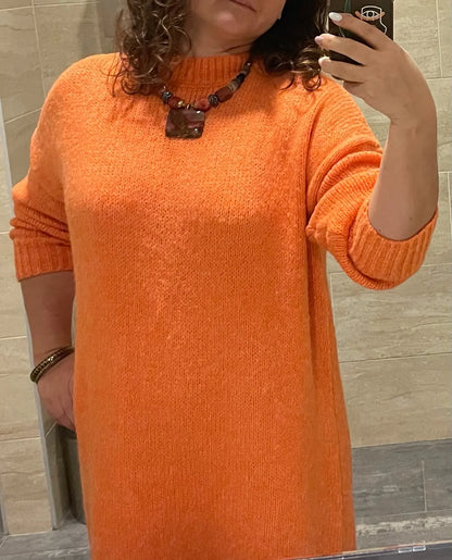 Winter Women Dress Fall Sweater Women Dress Long Sleeve Knitted Dresses Maxi Vintage Oversize Dresses Knitting Thick Warm Purple