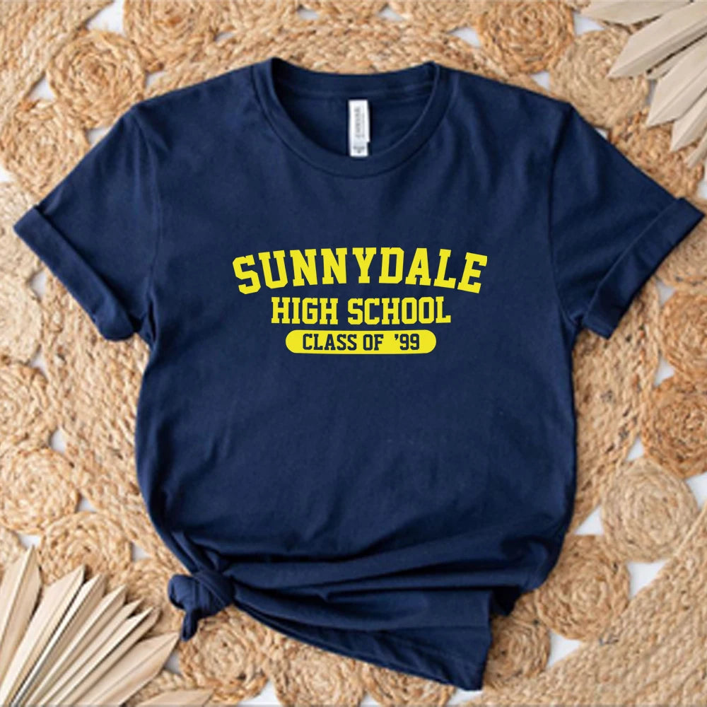 Sunnydale High School Class of '99 T Shirt Buffy The Vampire Slayer Shirt Aesthetic Sunnydale Tee Unisex Short Sleeve Tops